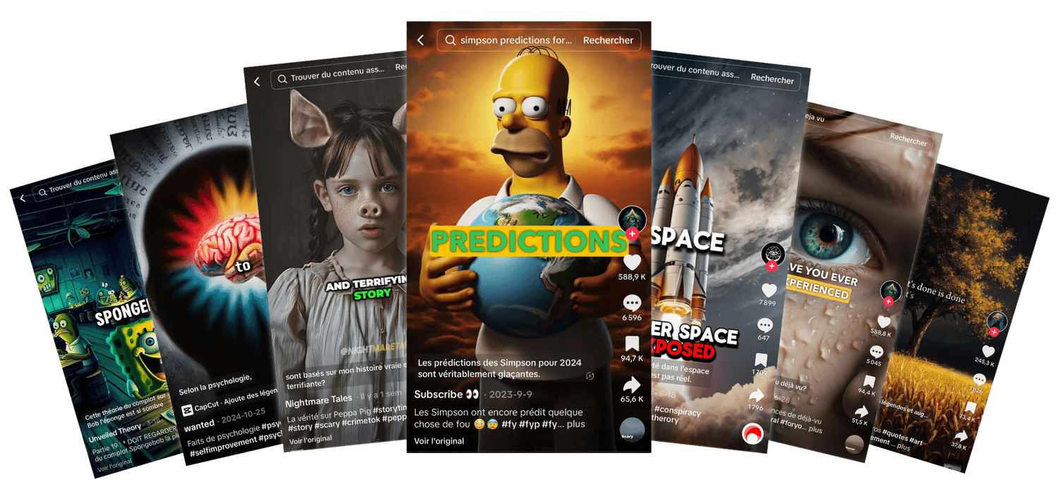 Comptes TikTok 100% faceless créés avec la méthode